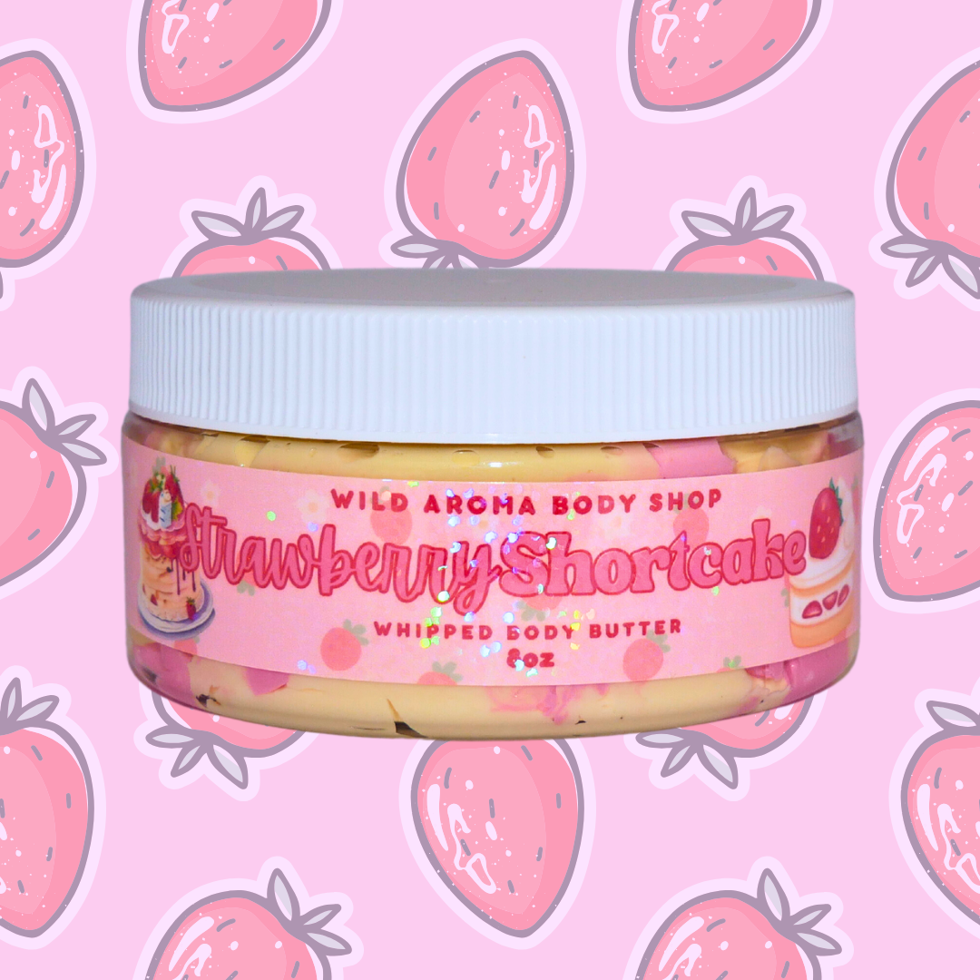Whipped Body Butter Strawberry Shortcake Scented Moisturizer for Women