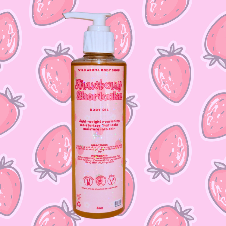 strawberry shortcake body oil soothing house｜TikTok Search