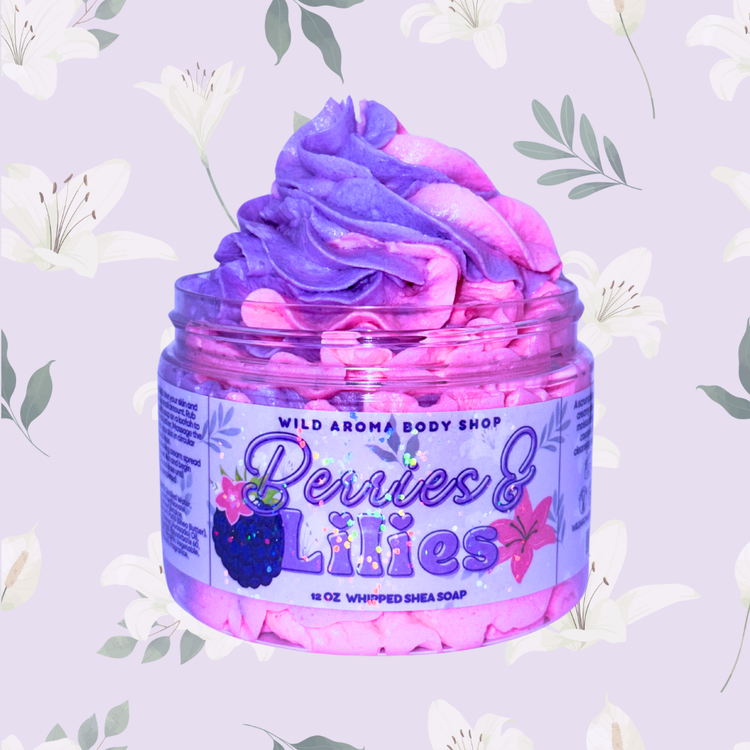 12 oz Whipped Shea Soap (no color) pick your scent!