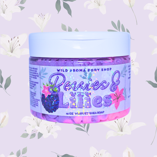 Berries and Lilies Whipped Shea Soap