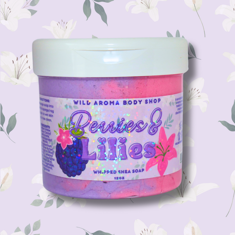 Berries and Lilies Whipped Shea Soap