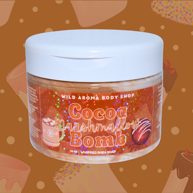 Cocoa Marshmallow Bomb Whipped Shea Soap