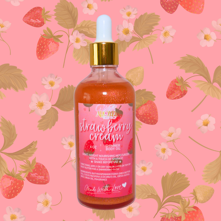 Strawberry Cream Shimmer Body Oil
