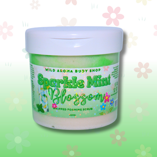 Sparkle Mint Blossom Whipped Foaming Scrub